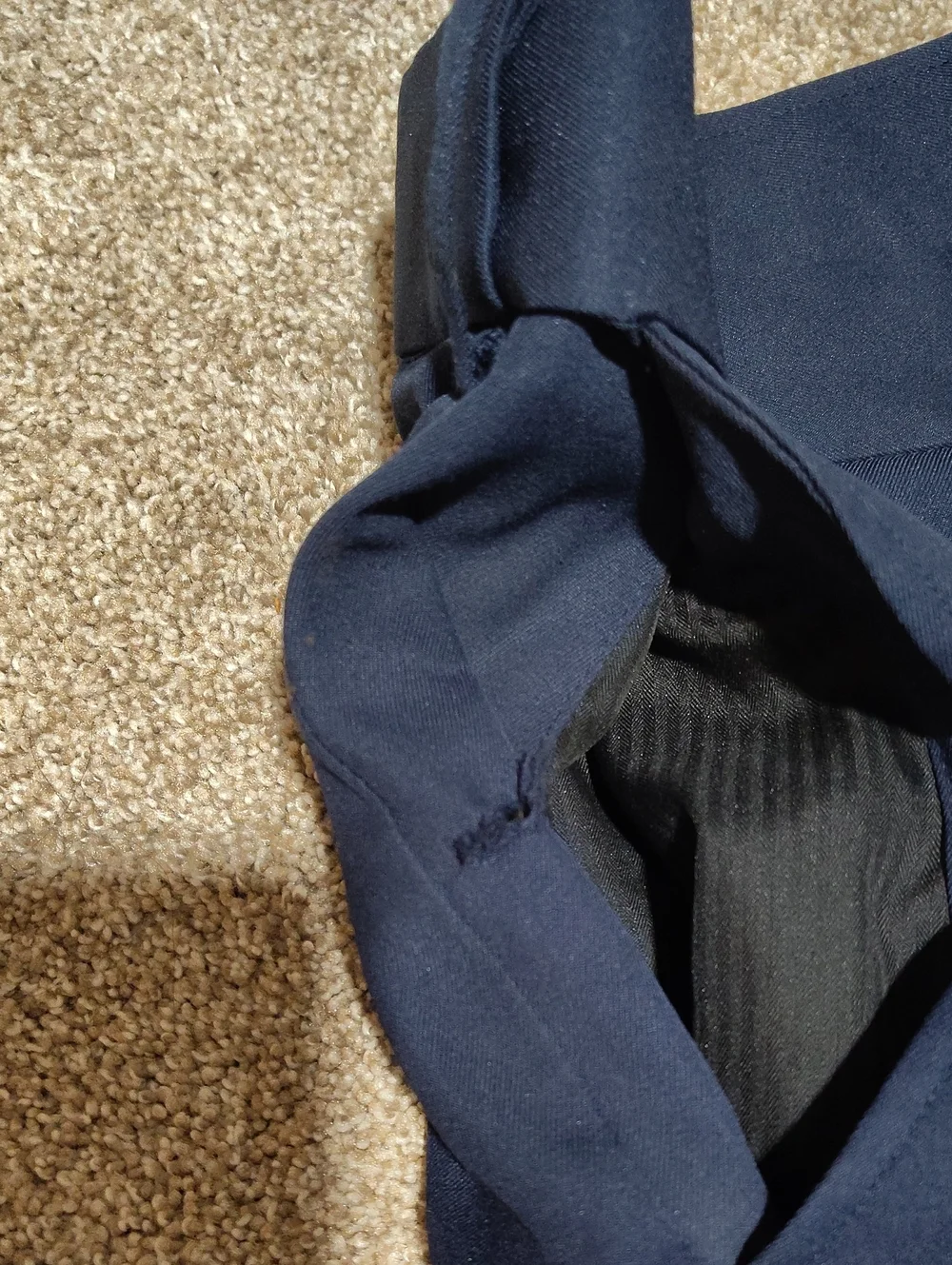 Men's Navy Chino Shorts - 36 In Waist 8 In Inseam